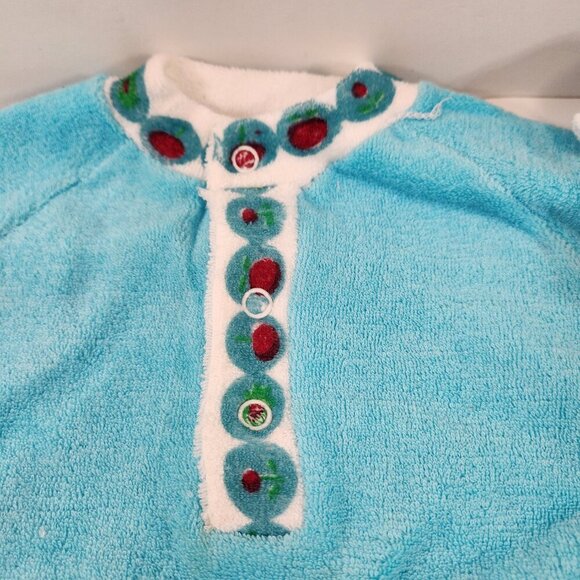 Vintage Turquoise Blue Baby Outfits x 2 Handmade BRAND NEW - Picture 4 of 9